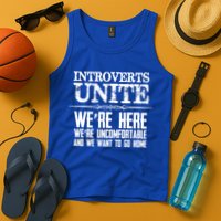 Introverts Unite Funny Gift For Introverted And Cute Gift Tank Top