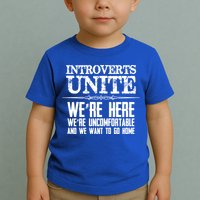Introverts Unite Funny Gift For Introverted And Cute Gift Toddler T-Shirt