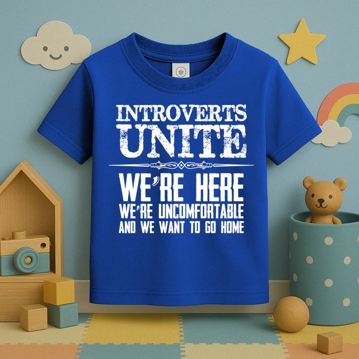 Introverts Unite Funny Gift For Introverted And Cute Gift Toddler T-Shirt