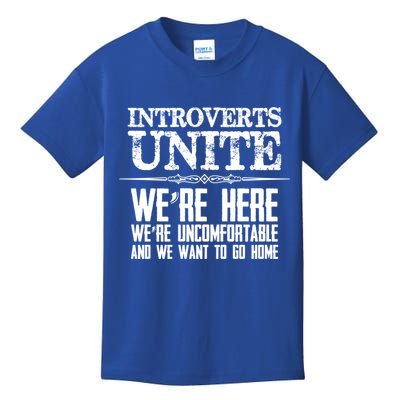 Introverts Unite Funny Gift For Introverted And Cute Gift Kids T-Shirt