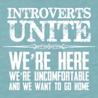 Introverts Unite Funny Gift For Introverted And Cute Gift Sueded Cloud Jersey T-Shirt