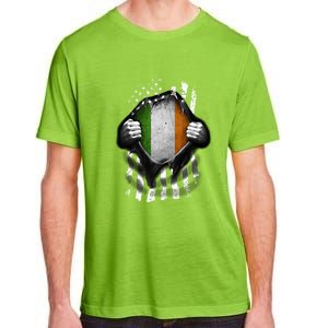 Ireland Usa Flag Irish American Gift Adult ChromaSoft Performance T-Shirt