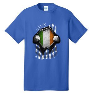 Ireland Usa Flag Irish American Gift Tall T-Shirt