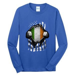 Ireland Usa Flag Irish American Gift Tall Long Sleeve T-Shirt