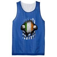 Ireland Usa Flag Irish American Gift Mesh Reversible Basketball Jersey Tank