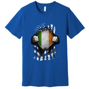 Ireland Usa Flag Irish American Gift Premium T-Shirt