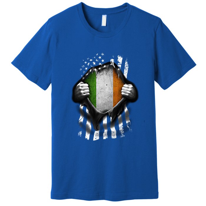 Ireland Usa Flag Irish American Gift Premium T-Shirt