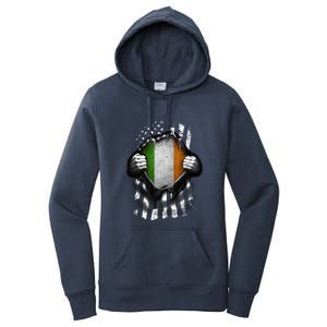 Ireland Usa Flag Irish American Gift Women's Pullover Hoodie