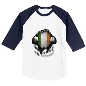 Ireland Usa Flag Irish American Gift Baseball Sleeve Shirt