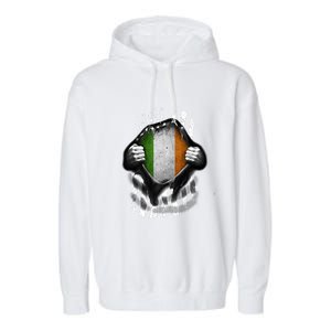 Ireland Usa Flag Irish American Gift Garment-Dyed Fleece Hoodie