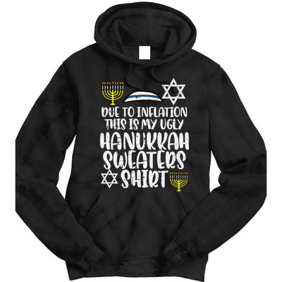 Inflatiion Ugly Hanukkah Sweater Funny Chanukkah Jew Tie Dye Hoodie