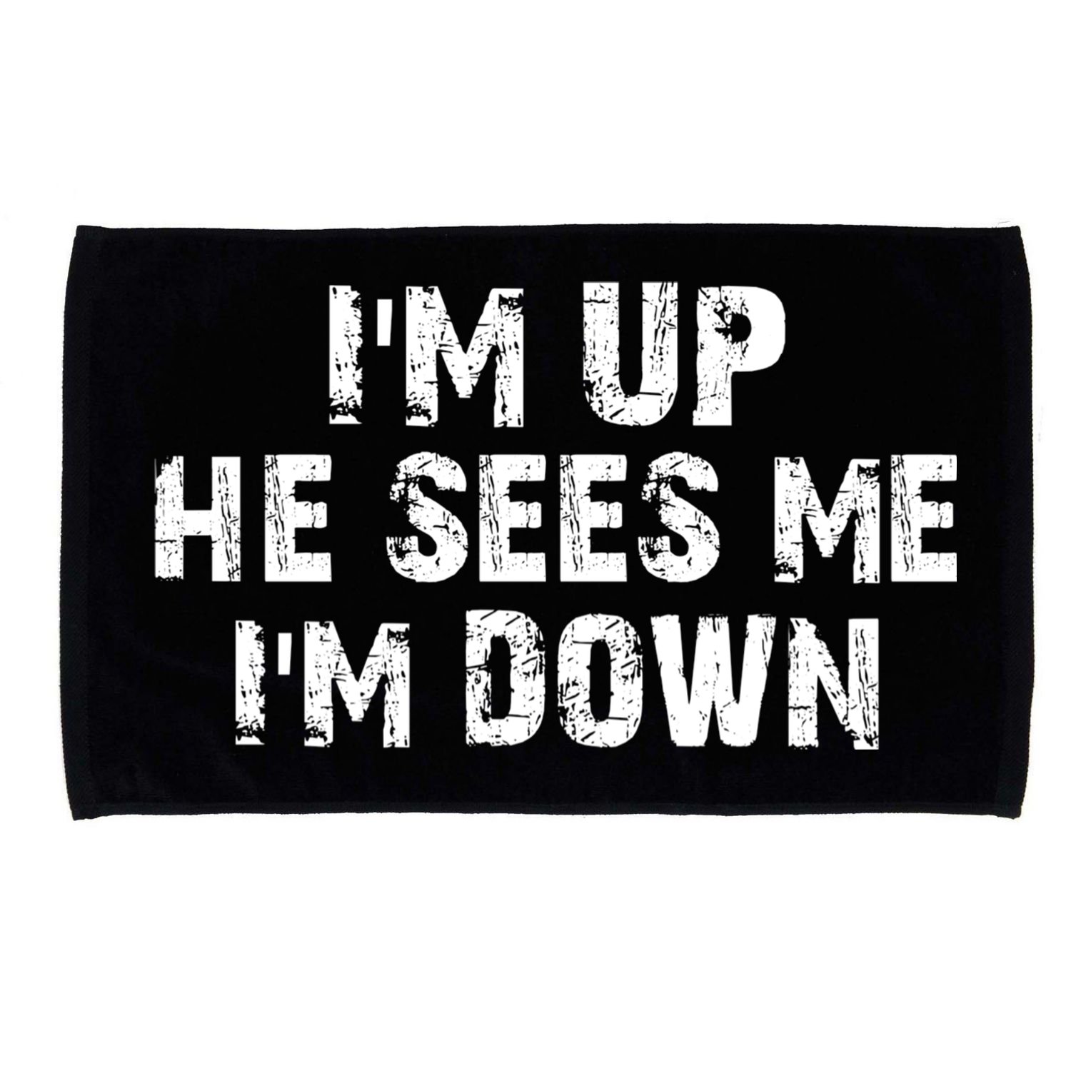 I'm Up He Sees Me I'm Down Microfiber Hand Towel