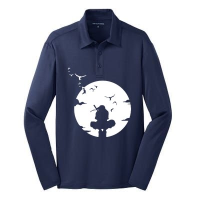 Itachi Uchiha Silk Touch Performance Long Sleeve Polo