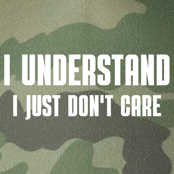 I Understand I Just Don't Care Funny Legacy Tie Dye Trucker Hat