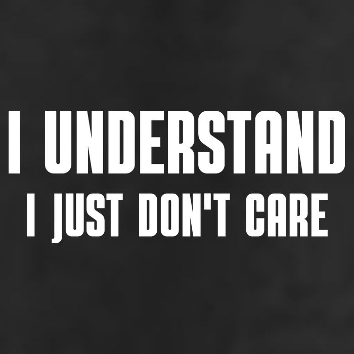 I Understand I Just Don't Care Funny Golf Towel