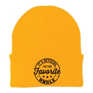 Its Uncle I Am The Favorite Funny Gift Knit Cap Winter Beanie