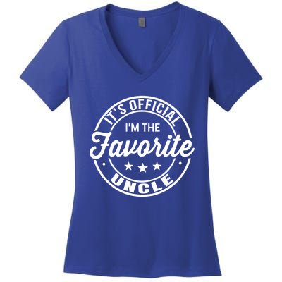 Its Uncle I Am The Favorite Funny Gift Women's V-Neck T-Shirt