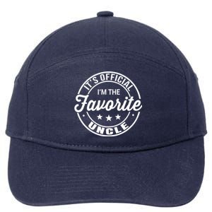 Its Uncle I Am The Favorite Funny Gift 7-Panel Snapback Hat