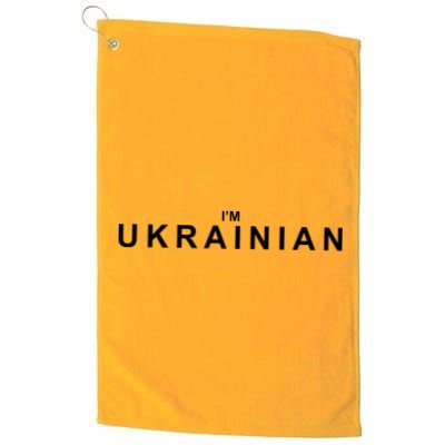 I'm Ukrainian Golf Towel