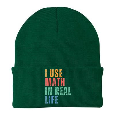 I Use Math In Real Life Funny Knit Cap Winter Beanie