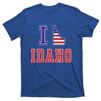 Idaho Usa Patriotic Usa Flag I Love Idaho Gift T-Shirt