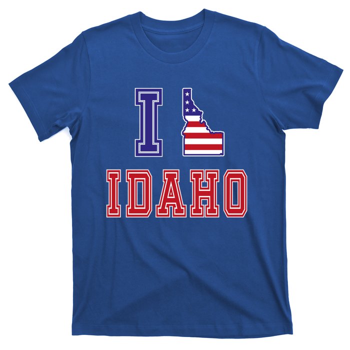 Idaho Usa Patriotic Usa Flag I Love Idaho Gift T-Shirt