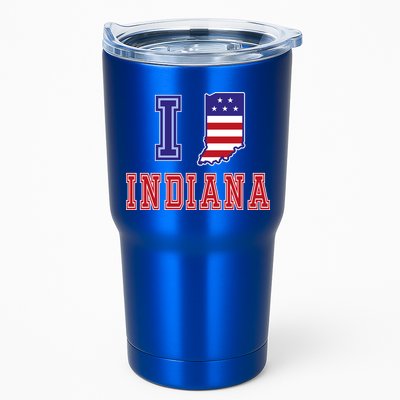 Indiana Usa Patriotic Usa Flag I Love Indiana Gift Tumbler