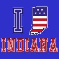 Indiana Usa Patriotic Usa Flag I Love Indiana Gift Womens T-Shirt