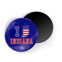 Indiana Usa Patriotic Usa Flag I Love Indiana Gift Magnet