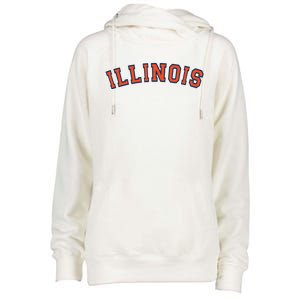 Illinois Usa Patriotic Birthday School University Gift Womens Funnel Neck Pullover Hood