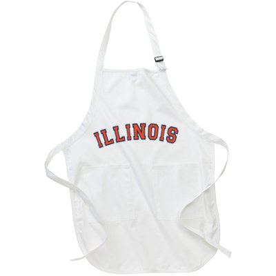 Illinois Usa Patriotic Birthday School University Gift Apron