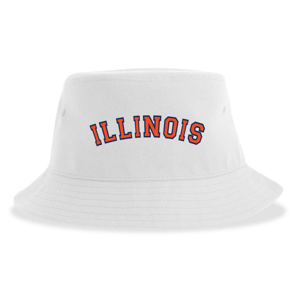Illinois Usa Patriotic Birthday School University Gift Sustainable Bucket Hat