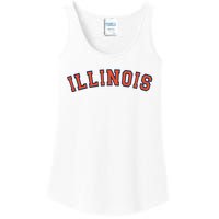 Illinois Usa Patriotic Birthday School University Gift Ladies Essential Tank