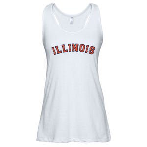 Illinois Usa Patriotic Birthday School University Gift Ladies Essential Flowy Tank