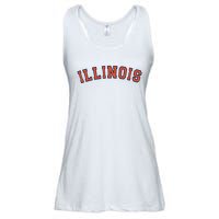 Illinois Usa Patriotic Birthday School University Gift Ladies Essential Flowy Tank