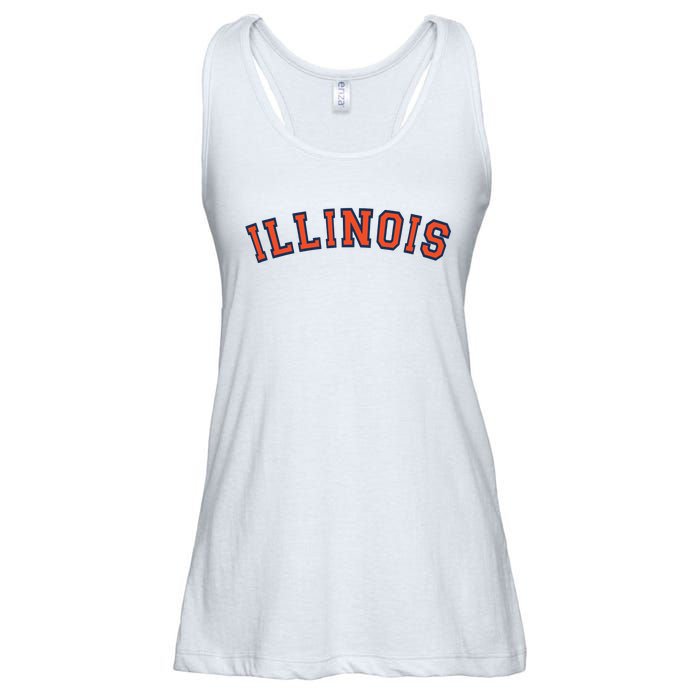 Illinois Usa Patriotic Birthday School University Gift Ladies Essential Flowy Tank