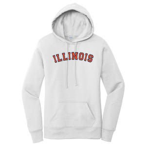 Illinois Usa Patriotic Birthday School University Gift Women's Pullover Hoodie