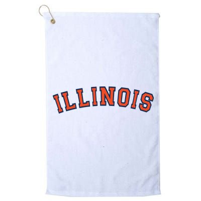Illinois Usa Patriotic Birthday School University Gift Golf Towel