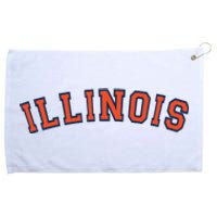 Illinois Usa Patriotic Birthday School University Gift Grommeted Golf Towel