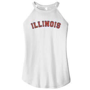 Illinois Usa Patriotic Birthday School University Gift Women's Perfect Tri Rocker Tank