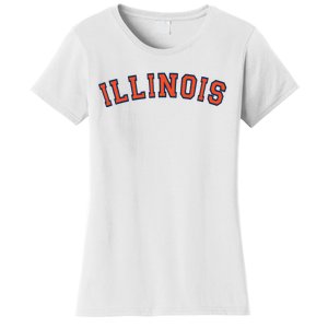 Illinois Usa Patriotic Birthday School University Gift Women's T-Shirt