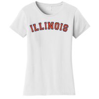 Illinois Usa Patriotic Birthday School University Gift Women's T-Shirt