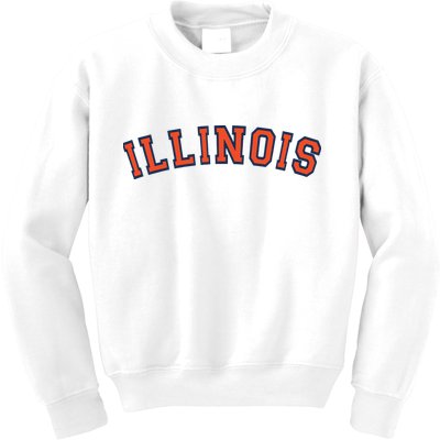 Illinois Usa Patriotic Birthday School University Gift Kids Sweatshirt