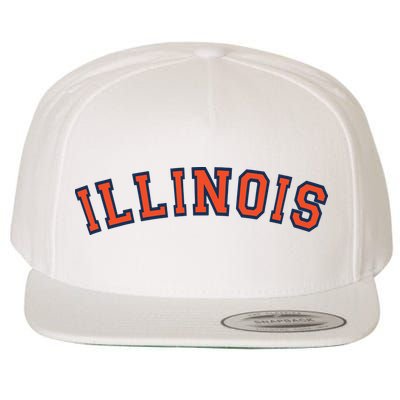 Illinois Usa Patriotic Birthday School University Gift Wool Snapback Cap
