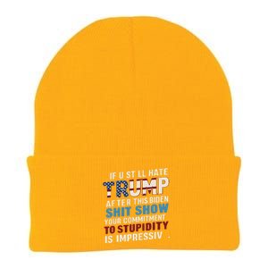 If U Still Hate Trump After Bidens Show Is Impressive Knit Cap Winter Beanie