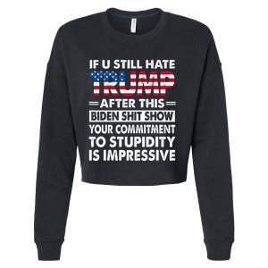 If U Still Hate Trump After This Biden Cropped Pullover Crew