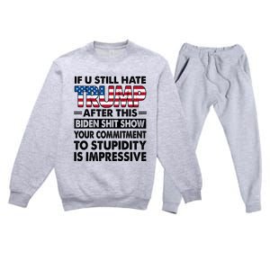 If U Still Hate Trump After This Biden Premium Crewneck Sweatsuit Set