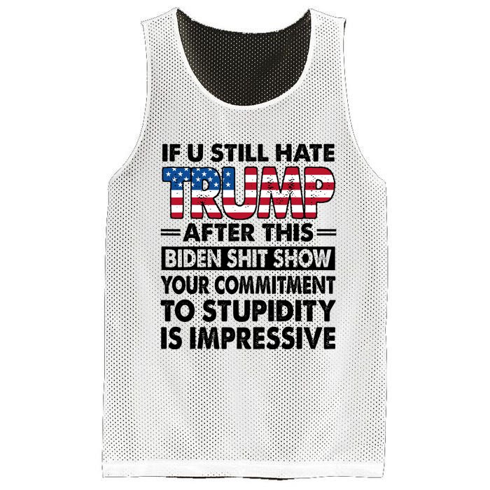 If U Still Hate Trump After This Biden Mesh Reversible Basketball Jersey Tank