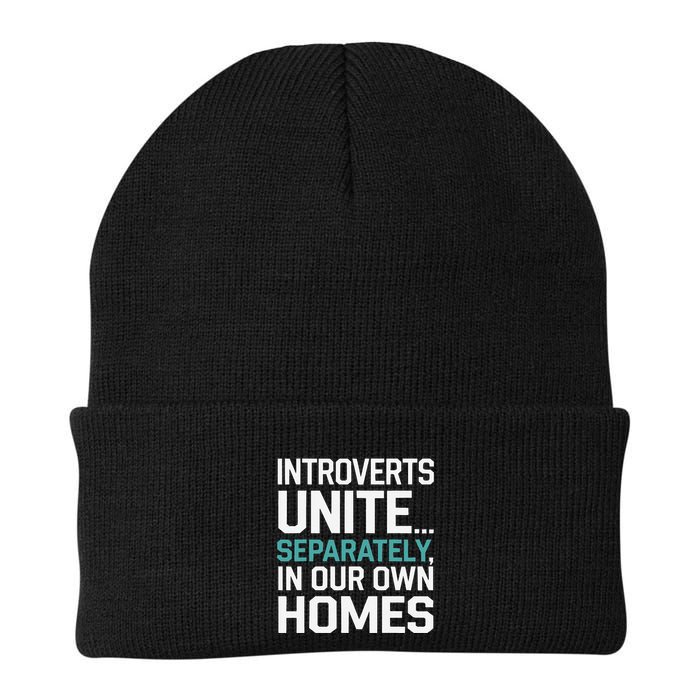 Introverts Unite Separately In Our Own Homes Knit Cap Winter Beanie
