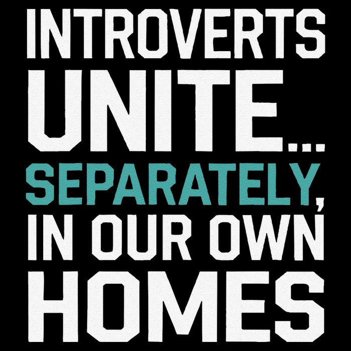 Introverts Unite Separately In Our Own Homes Drawstring Bag